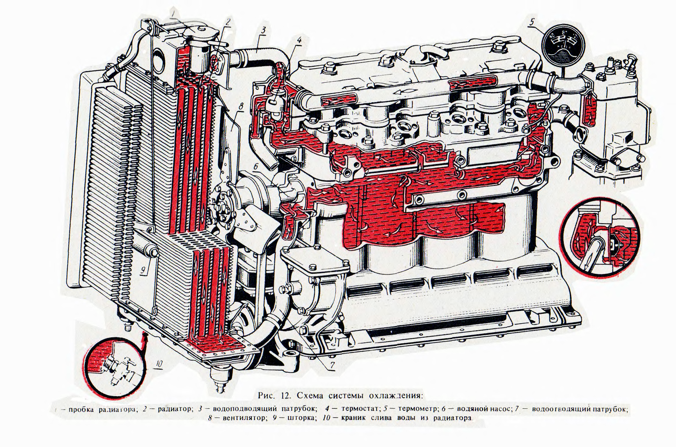 Охлаждение двигателя мтз. Система охлаждения трактора МТЗ-80. Система охлаждения двигателя д 240 МТЗ 80. Система охлаждения МТЗ 80. Система охлаждения трактора МТЗ 82.