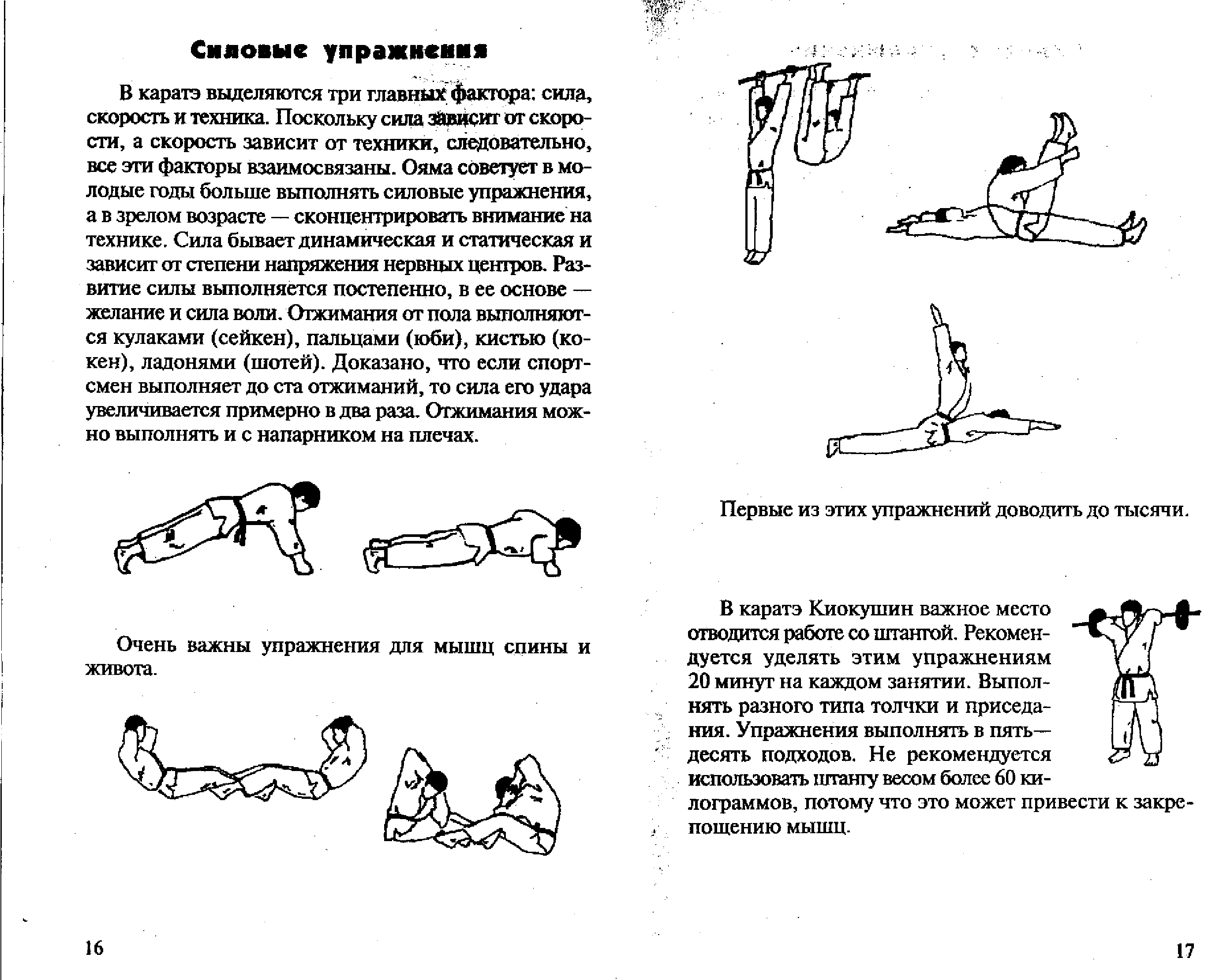 План тренировки каратэ