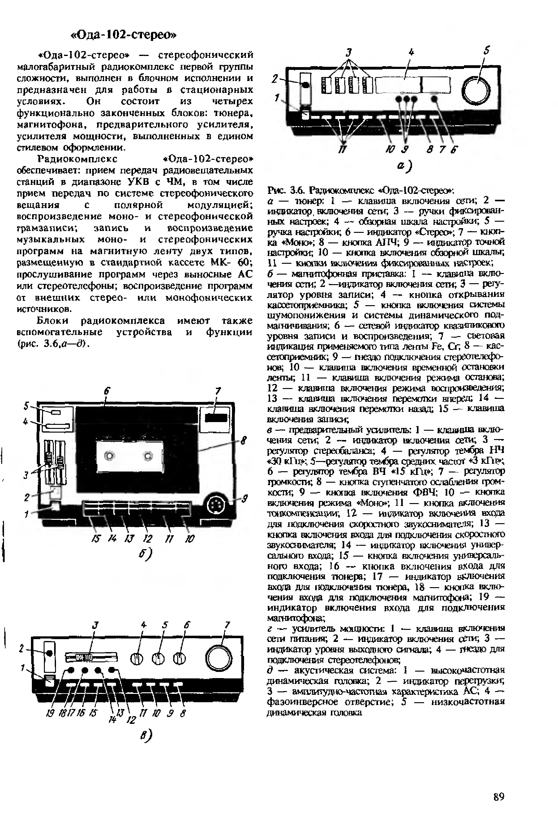 Ода 302 стерео схема магнитофона