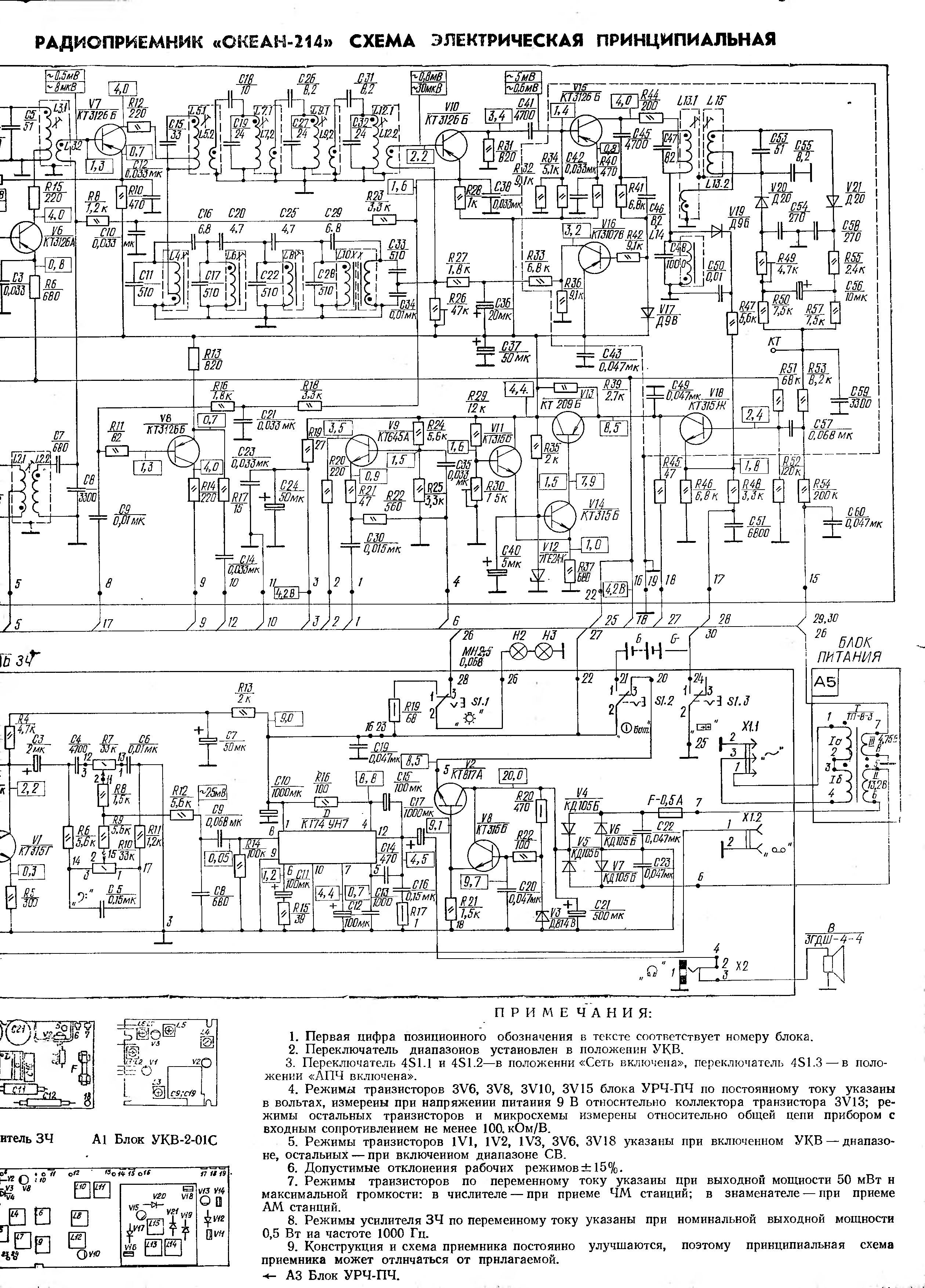 Вэф 214 схема приемника