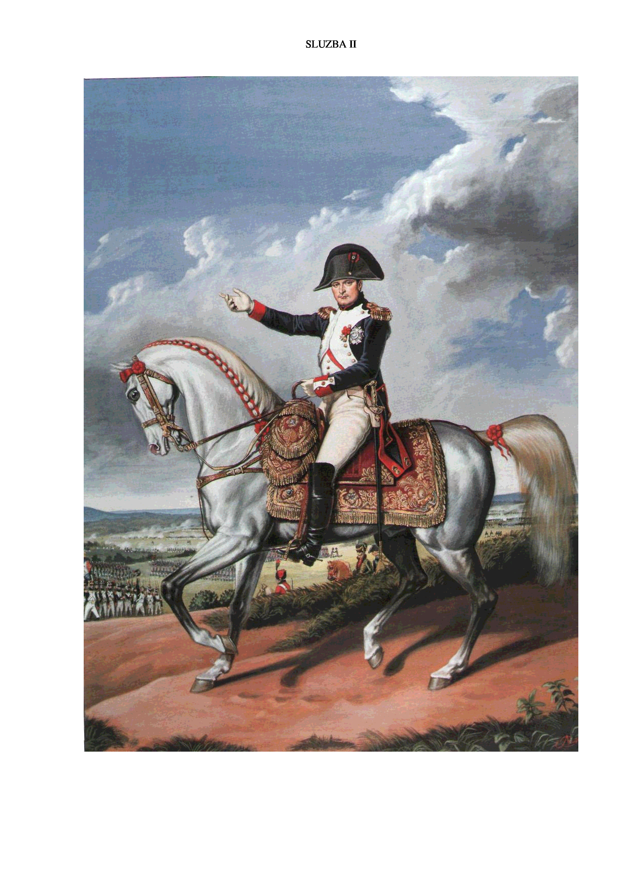 Наполеон Бонапарт с армией