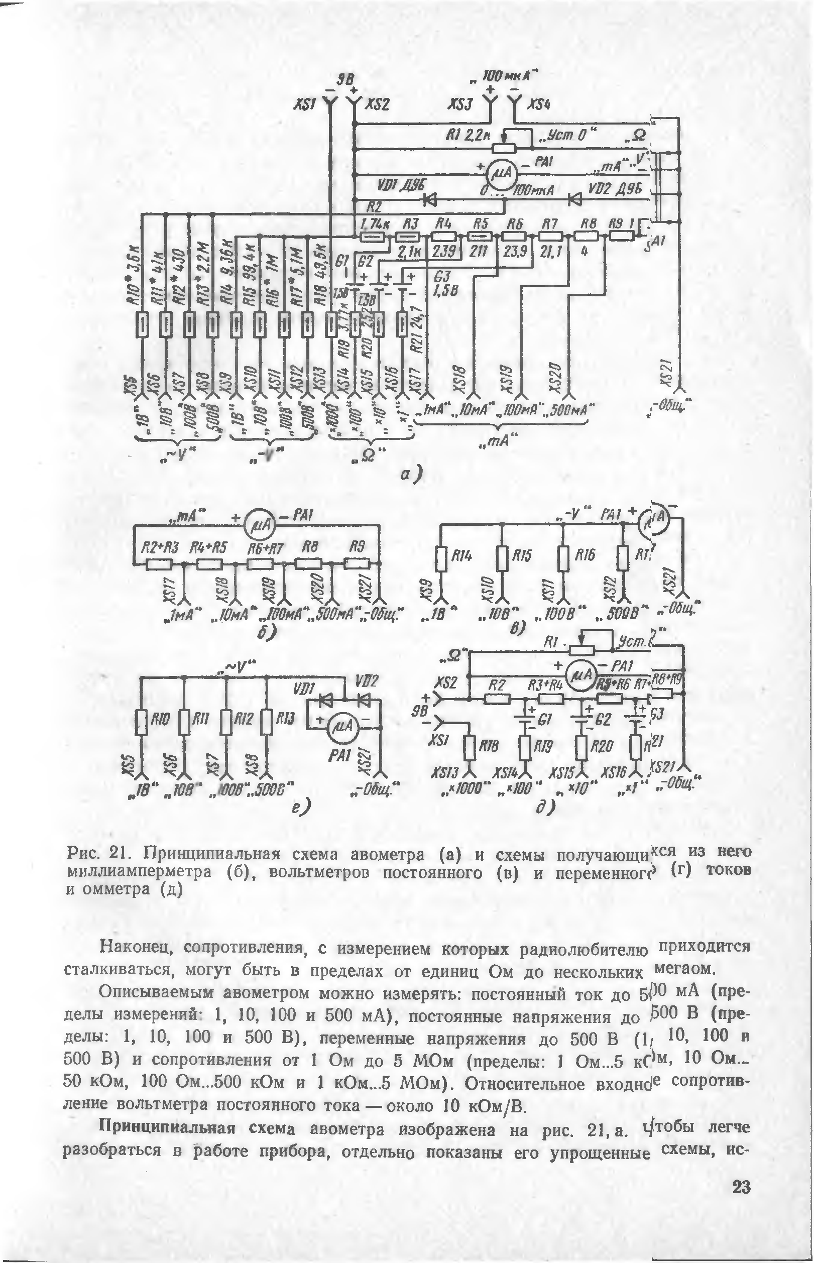 Схема прибора ц20