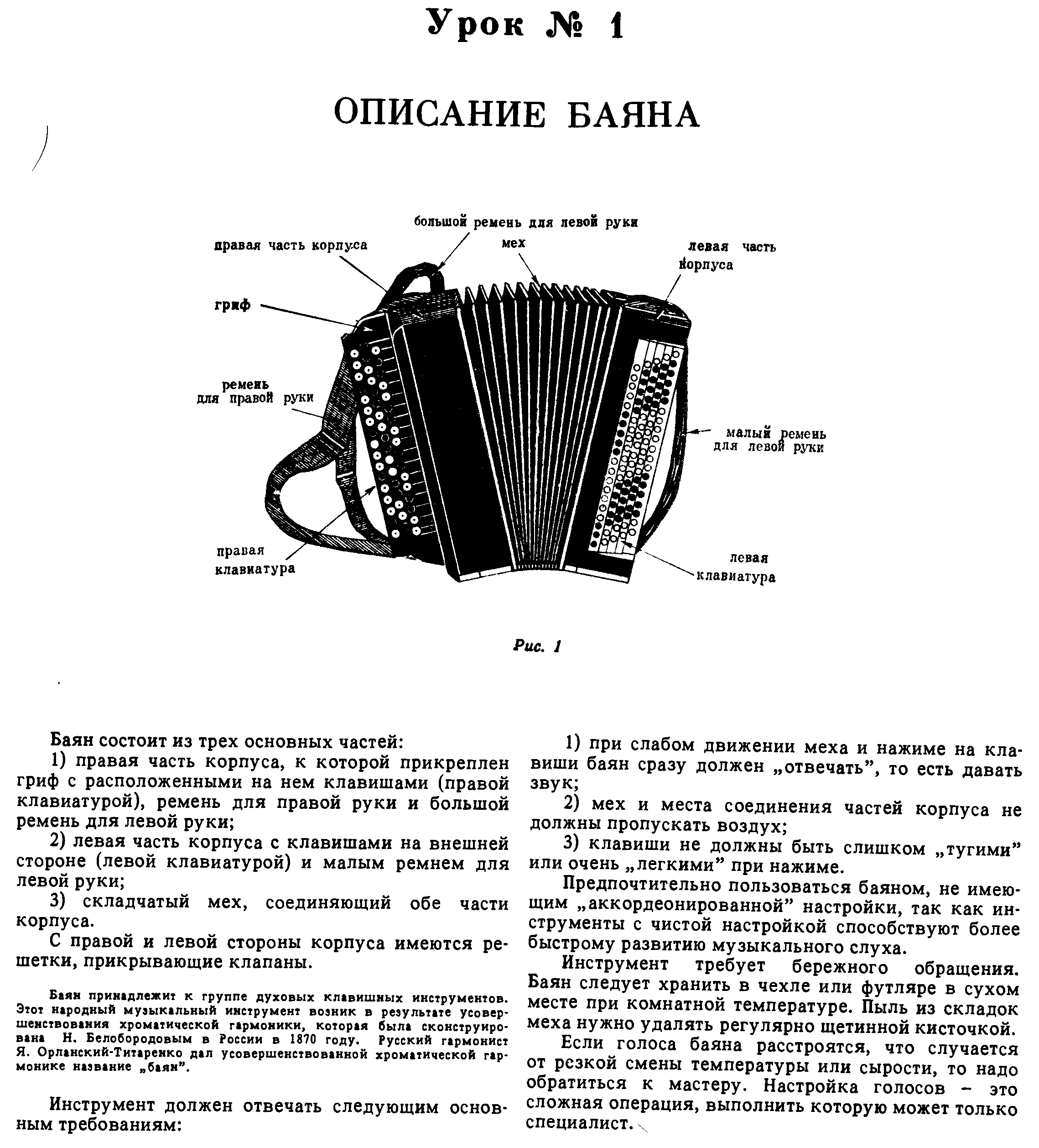 Аккорды на баяне схема