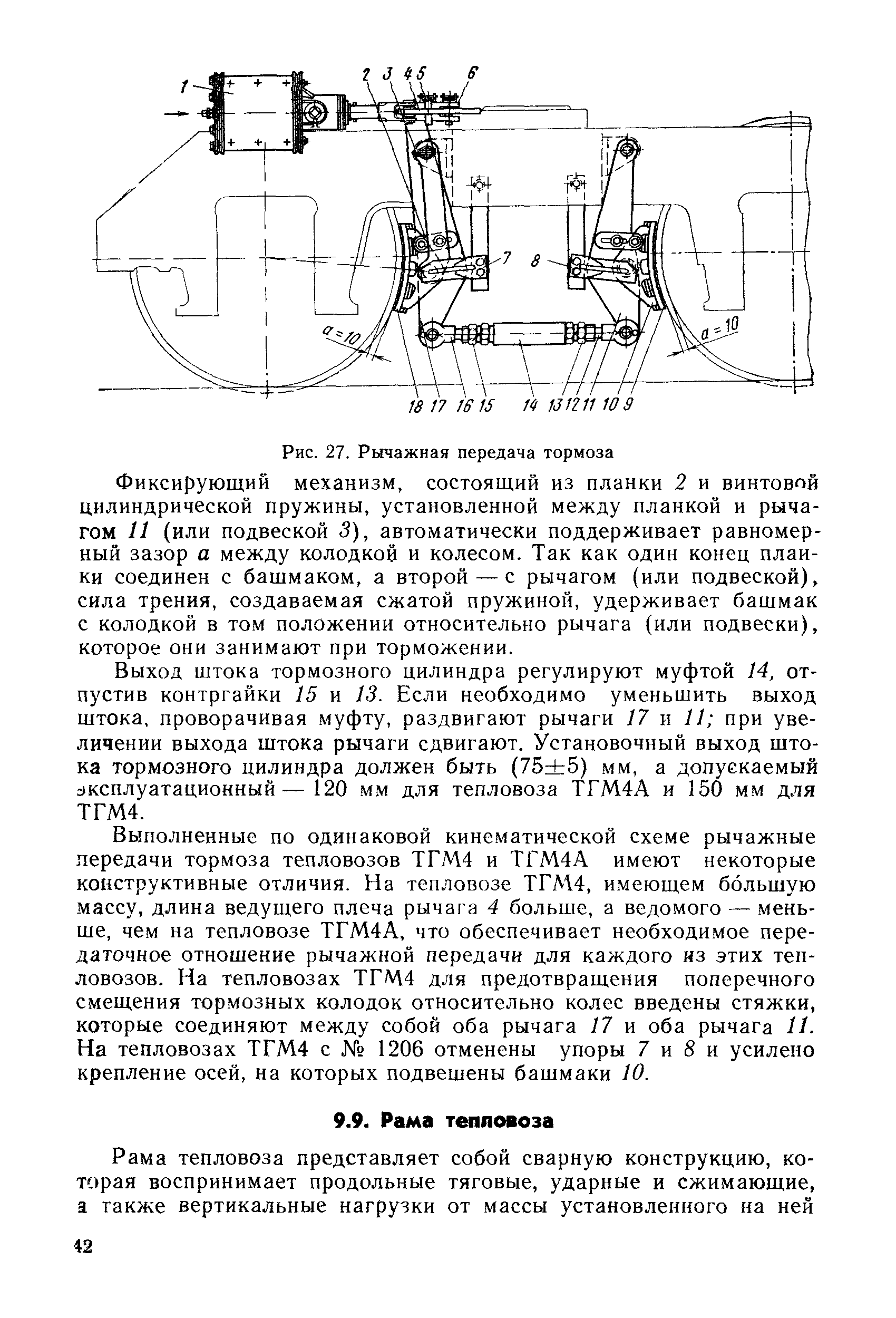 Выход штока. Рычажно тормозная передача тгм4 чертёж. Выход штоков тормозных цилиндров электровозов. Выход штока тормозного цилиндра на локомотивах. Выход штока тормозного цилиндра 2вс-105.