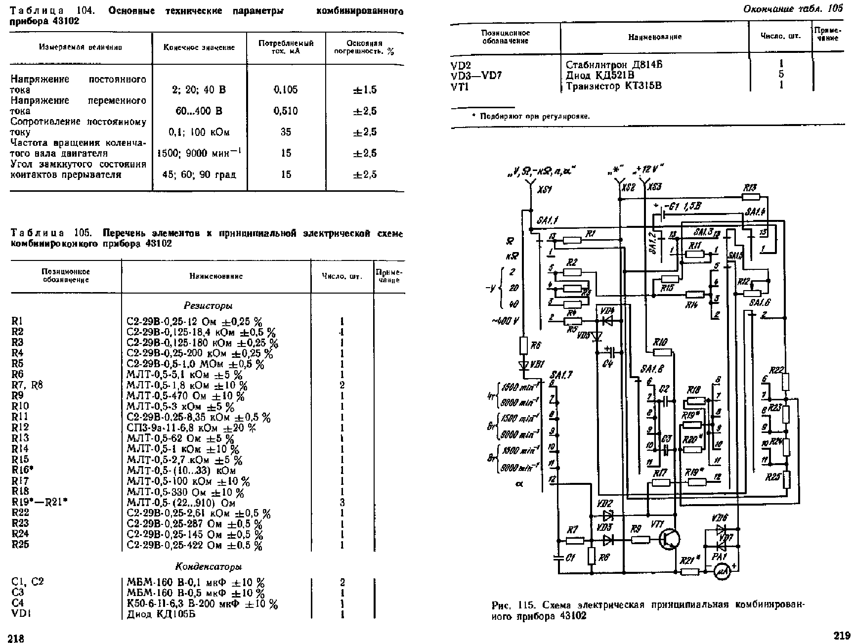 Схема прибора 43102 м1