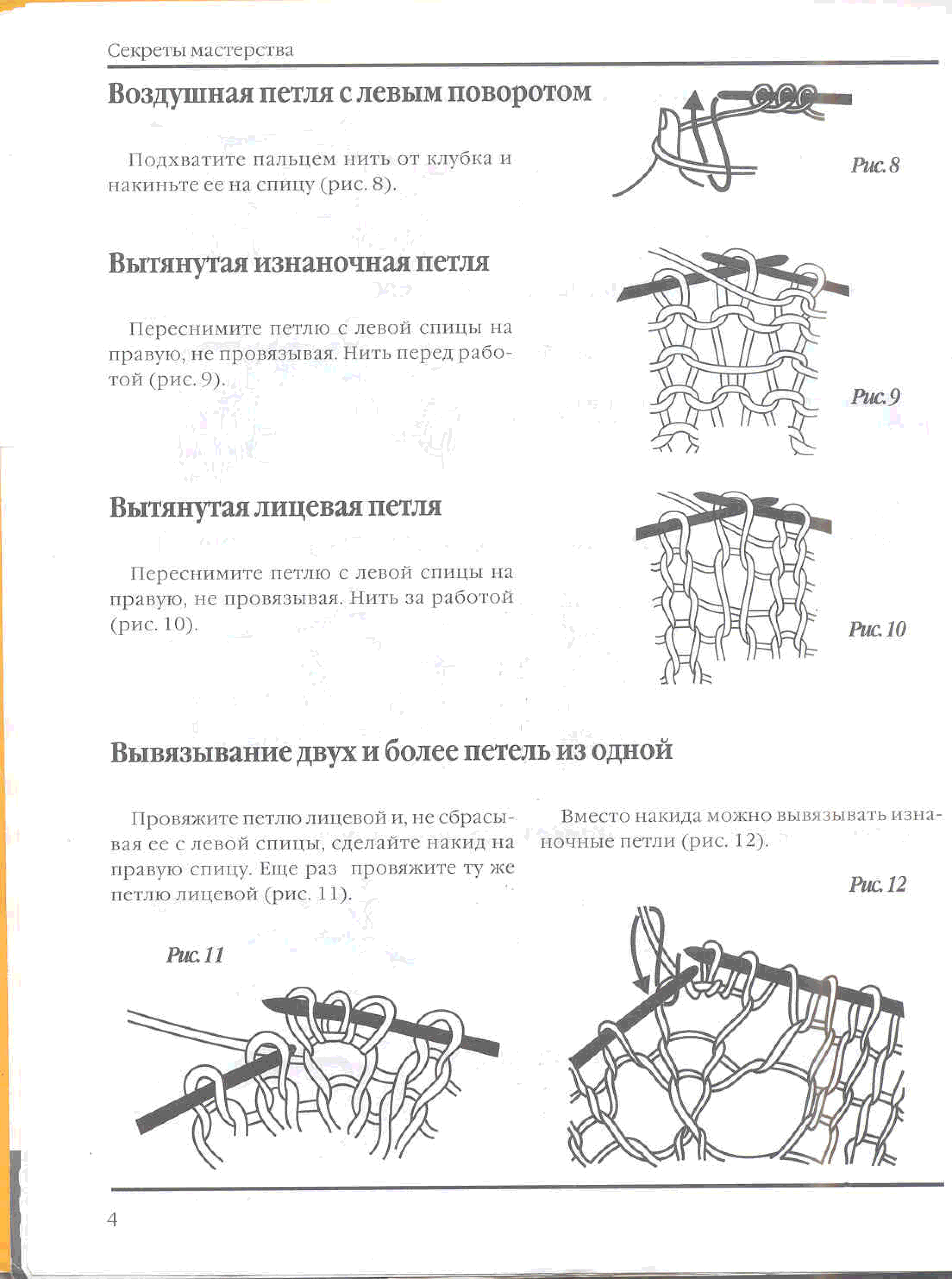 Петли правые. Воздушная петля слевым повороирм. Воздушная петля с правым поворотом. Воздушная петля с левым и правым поворотом. Воздушные петли спицами.